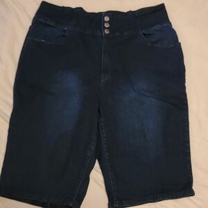 SHEIN Curve Denim Shorts Size 4XL